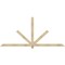 Ekena Millwork Kennewick Rough Sawn Timber Gable Bracket, Douglas Fir, 108"W x 49"H x 4"D x 4"F, 11/12 Pitch GBW108X49X0404KEN00RDF - alternate 1